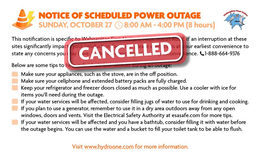 hydrooutage notice oct2024